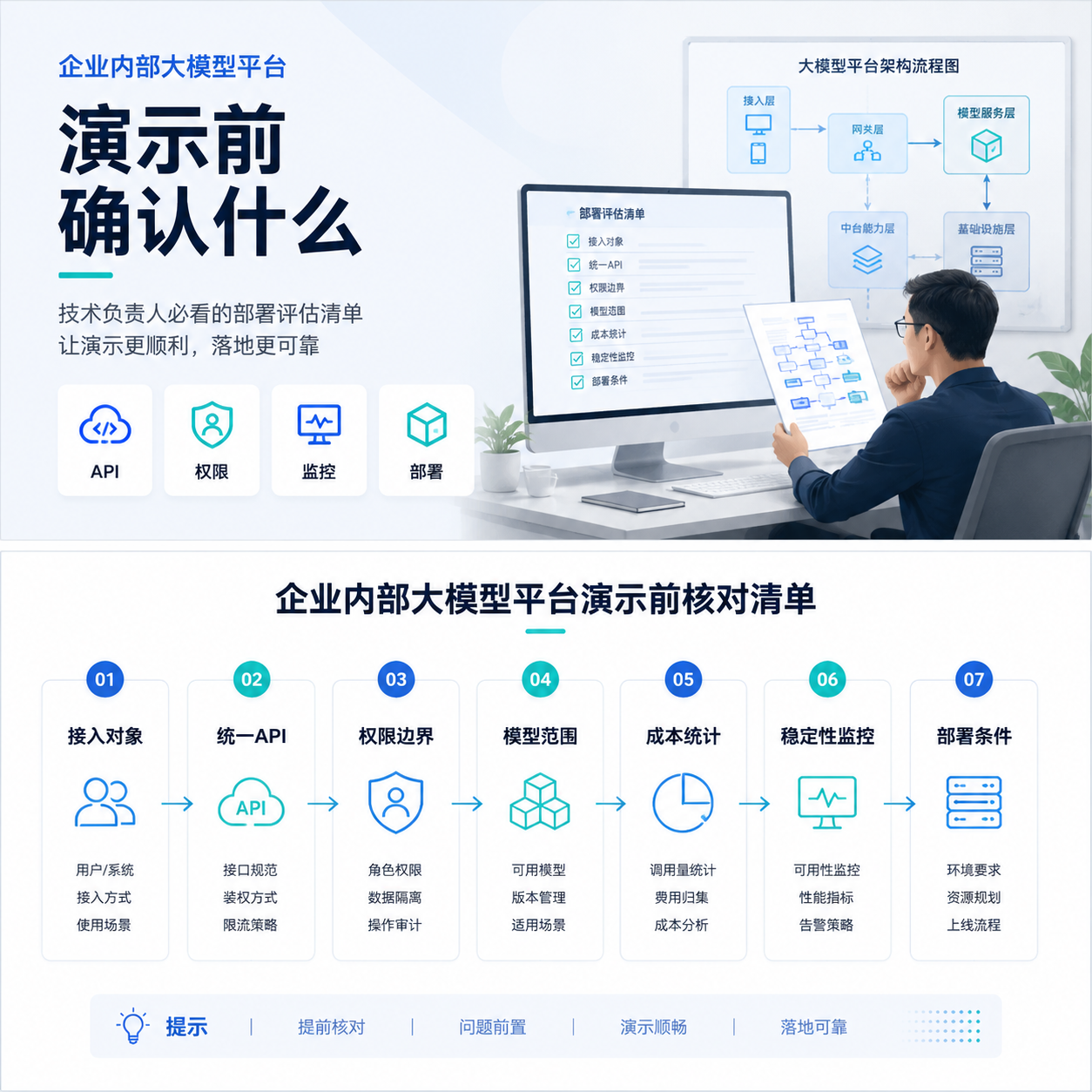 企业内部大模型平台私有化部署：演示前要确认什么