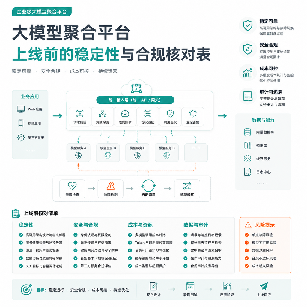 聚合平台上线前的稳定性与合规核对表