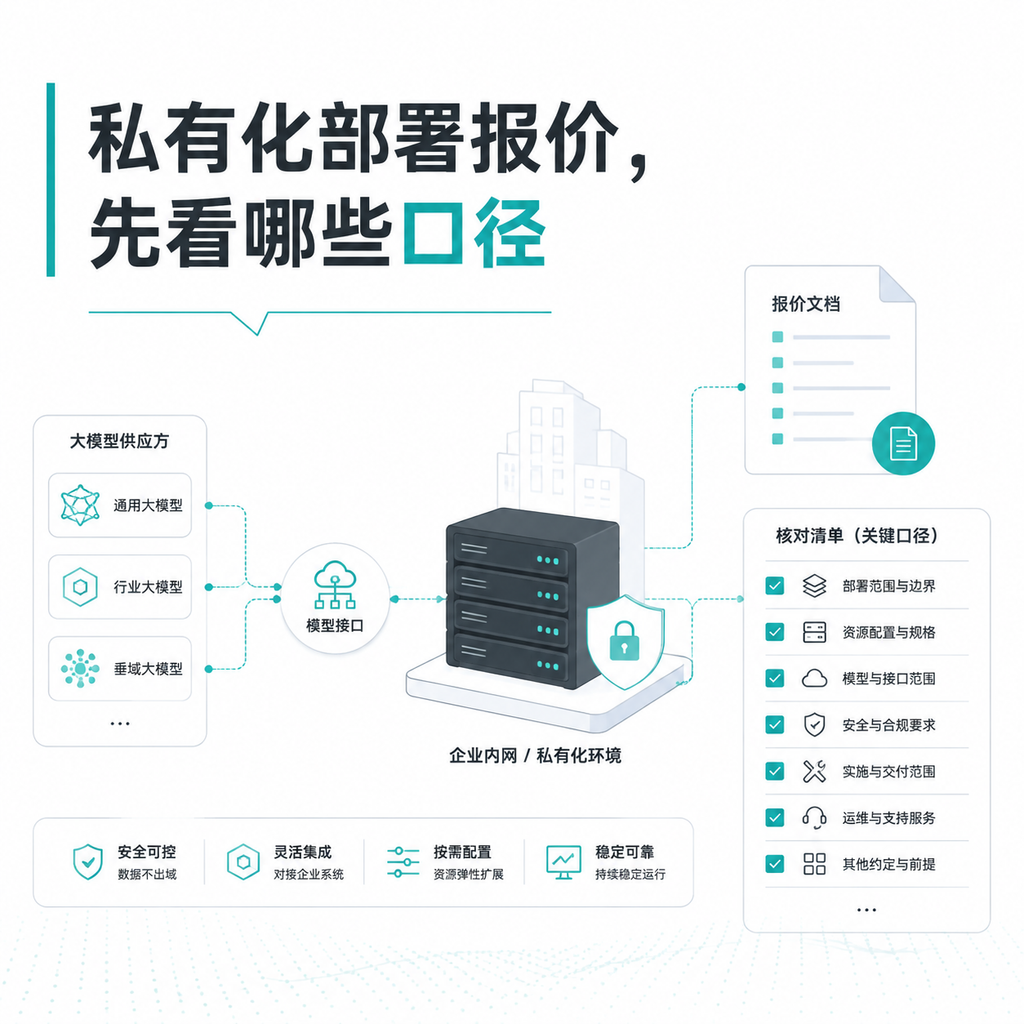 私有化部署方案报价，企业应先看哪些口径？