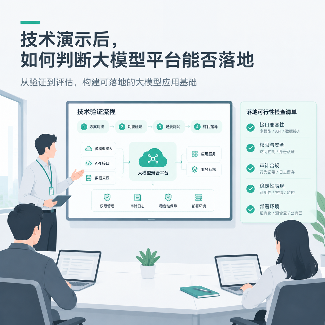技术演示后，使用方如何判断大模型平台能否落地？