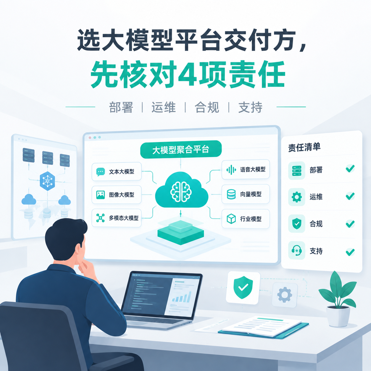 选择大模型平台交付方，要核对哪些责任？