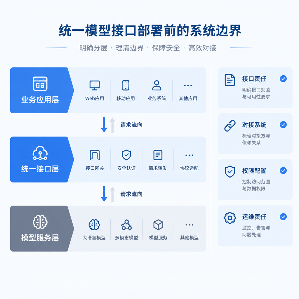 正文配图：部署统一模型接口前，先划清系统边界