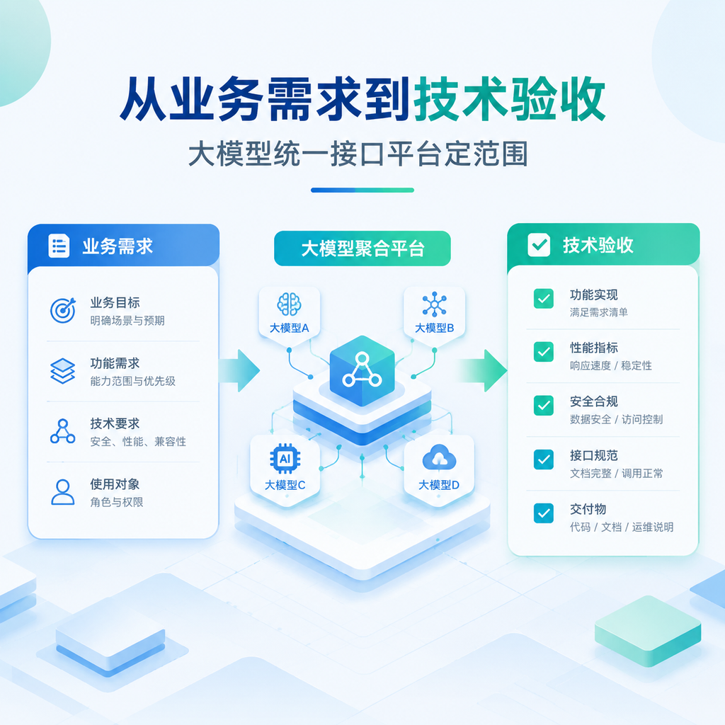 从业务需求到技术验收：大模型统一接口平台怎么定范围
