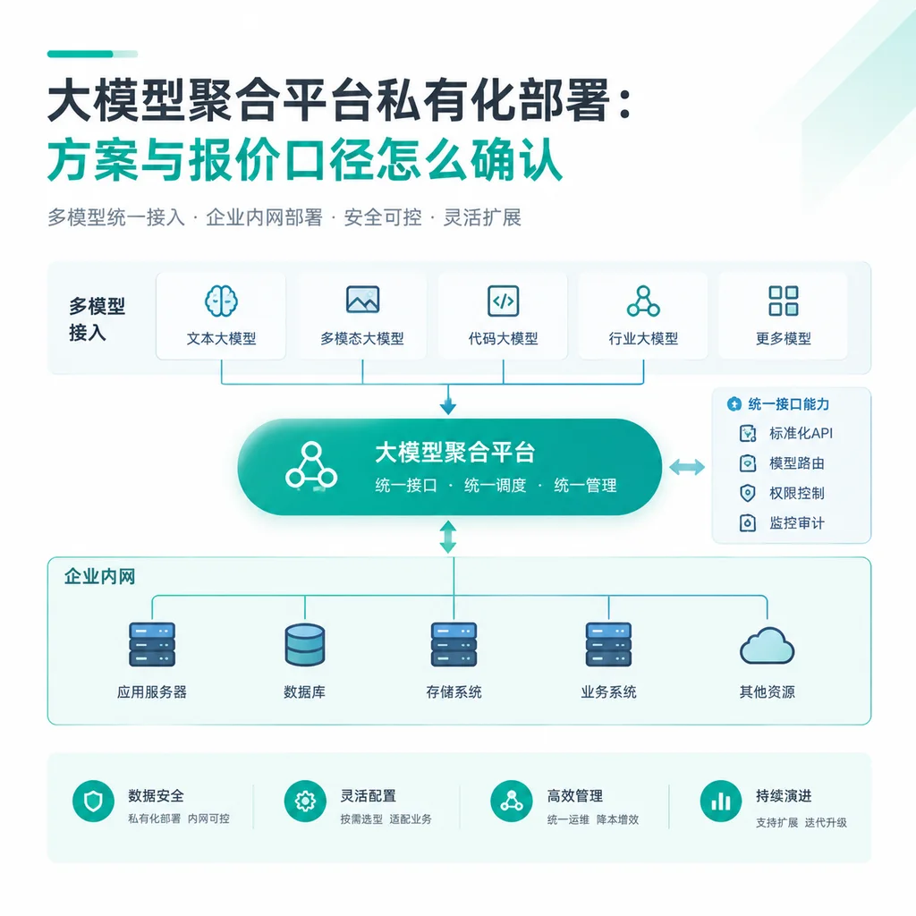 大模型聚合平台私有化部署：方案与报价口径怎么确认