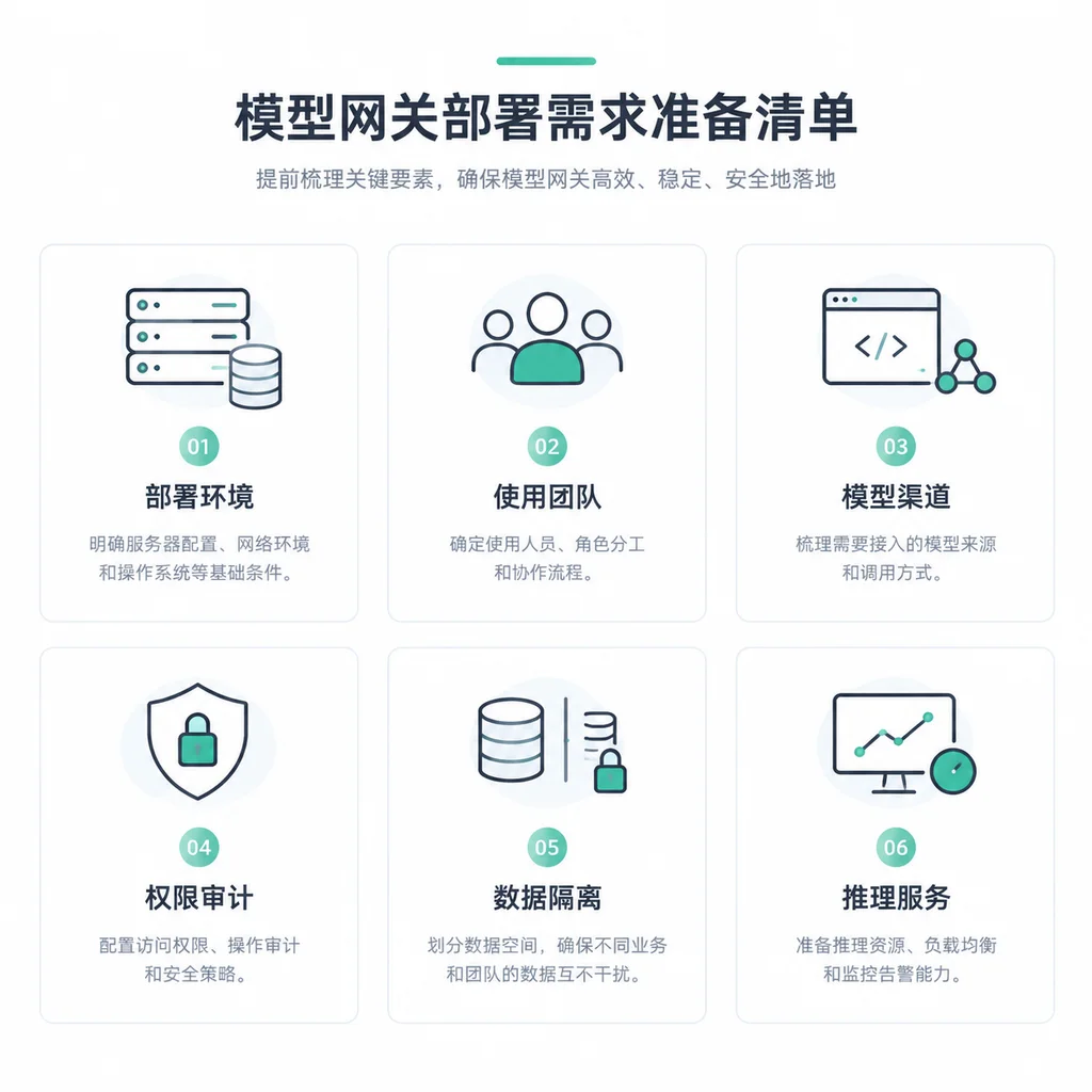 正文配图:提交大模型聚合平台部署需求前,先准备哪些信息?