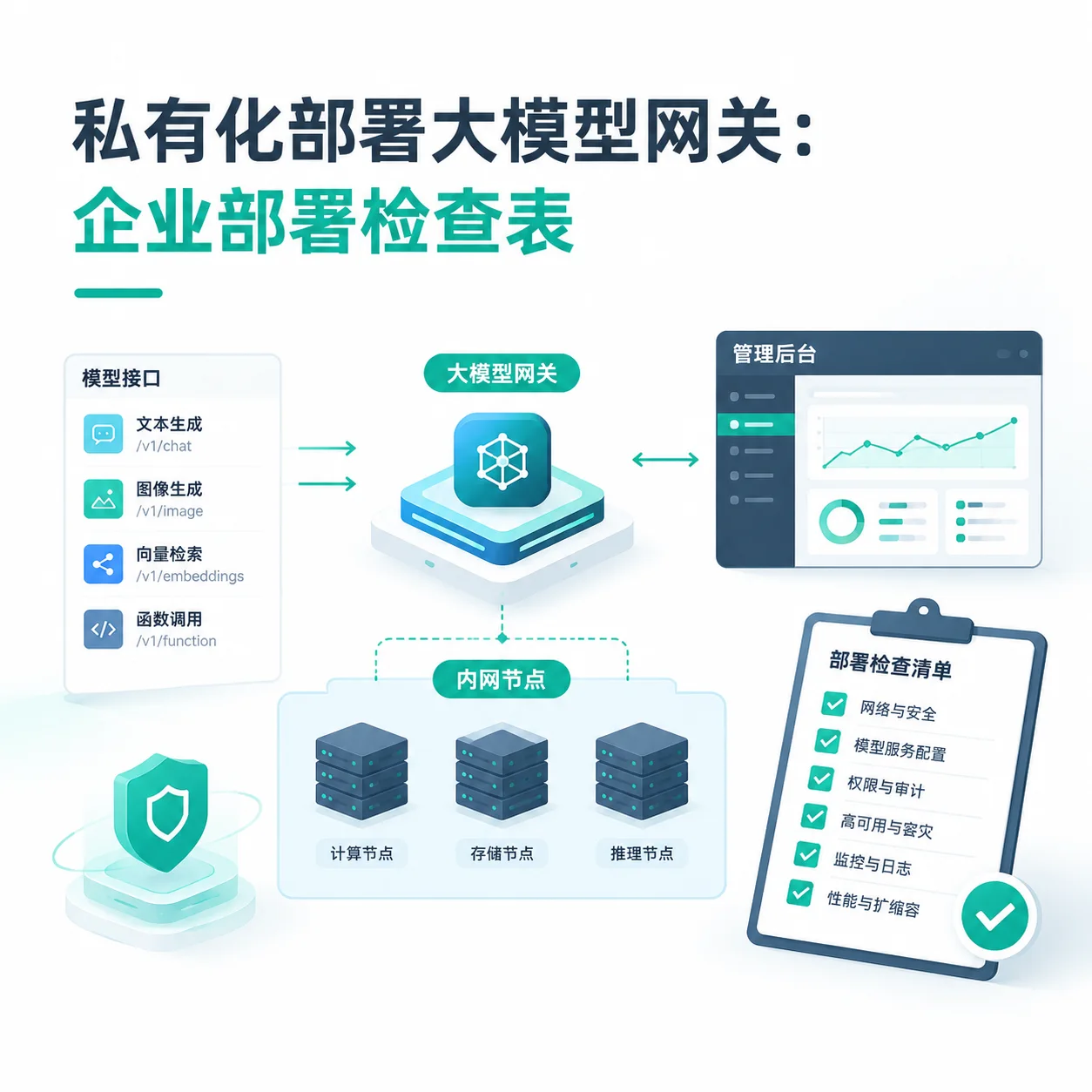 私有化部署大模型网关
企业部署检查表